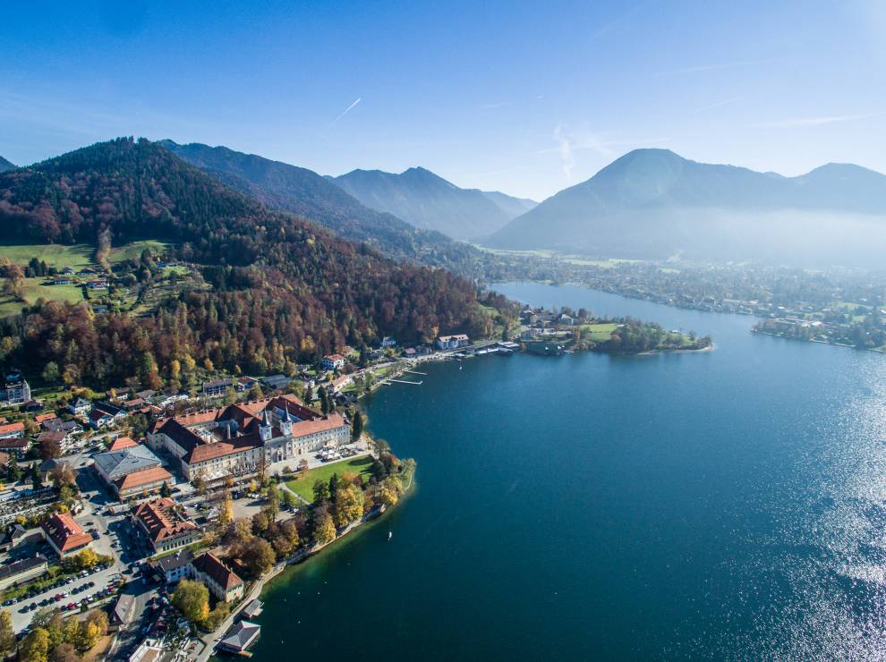 Panoramablick über den Tegernsee